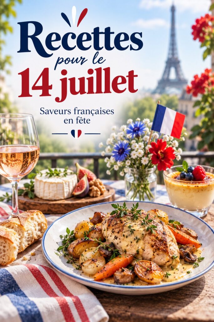 Un festin de plats traditionnels français pour la fête nationale
