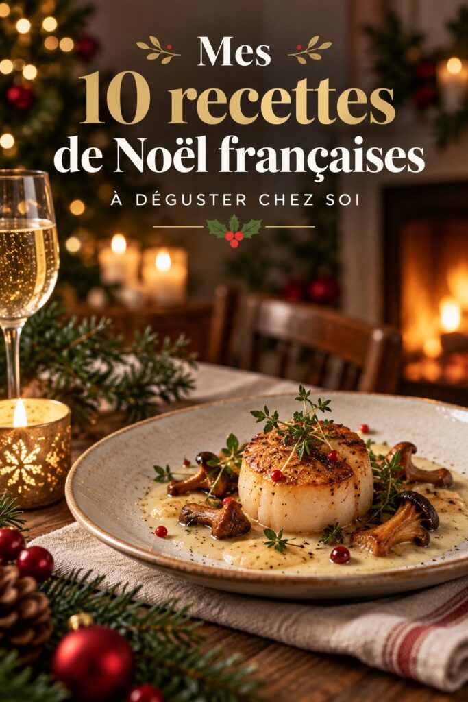 Plat traditionnel de Noël français avec dinde et garnitures