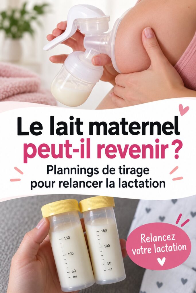 Image d'une mère allaitant son bébé en pleine relactation.