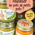 Pots de bébés recyclés en objets déco colorés dans un intérieur familial.