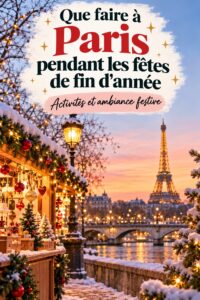 Paris illuminé pendant Noël avec des décorations féeriques
