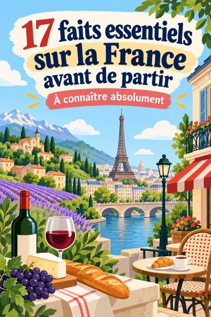 Image illustrant des éléments culturels iconiques de France, représentant la richesse de son patrimoine.