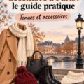 Tenue d'hiver chic à Paris en décembre avec des accessoires tendance.