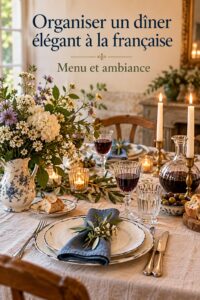 Dîner familial chaleureux autour d'une table décorée