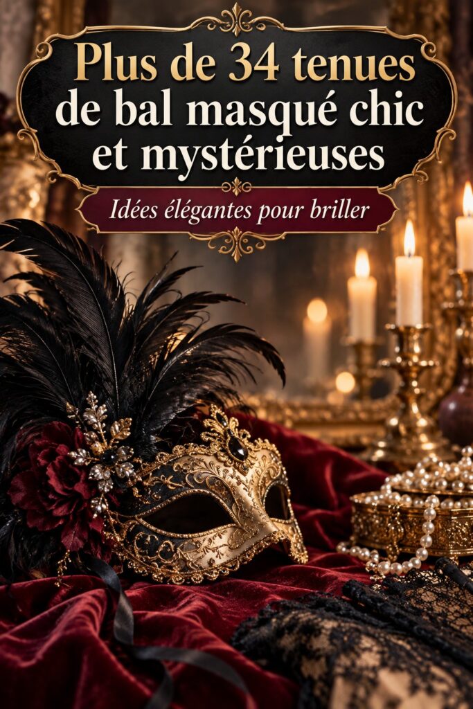 Une sélection de tenues chic et élégantes pour un bal masqué.