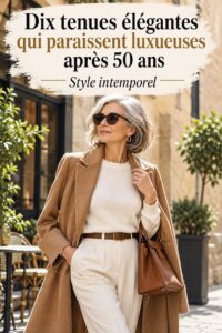 Image mettant en avant des tenues élégantes de style italien pour les femmes de plus de 50 ans.