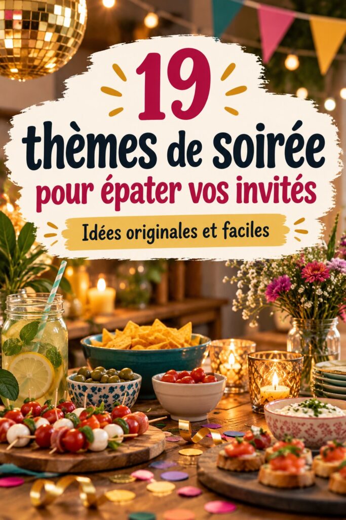 Une table bien dressée pour une soirée conviviale autour d'un thème de dîner