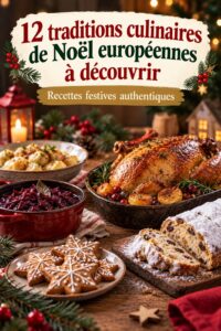Des plats traditionnels de Noël européens préparés en famille lors des fêtes